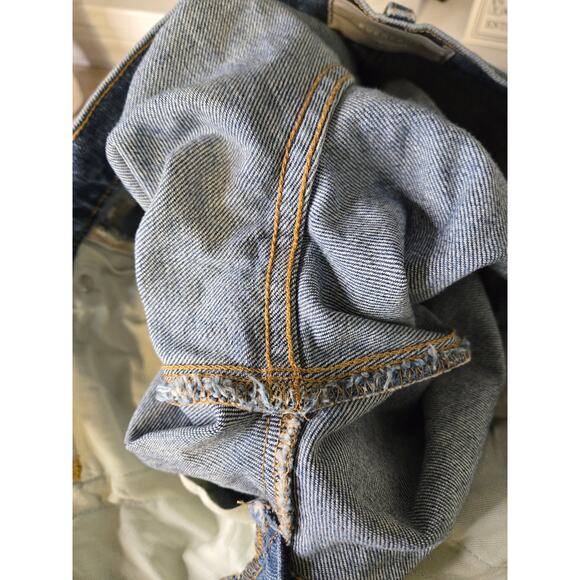 EVERLANE The High-Rise Flare Size 26 Regular Bright Indigo Blue Stretch Stretchy - Picture 9 of 16